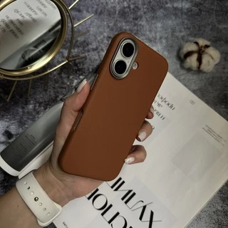 Чохол шкіряний Modern Leather з магнітом MagSafe для iPhone 16 Coffee
