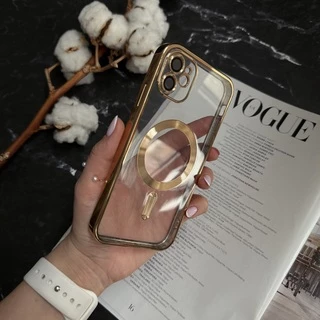 Чохол прозорий силікон Dream ultra MagSafe для iPhone 11 Gold