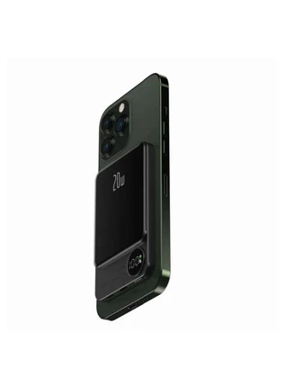 Магнітний бездротовий Power Bank MagSafe CYKE 10000mAh 20W для Apple Dark Grey