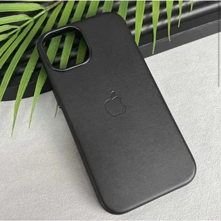Чохол шкіряний Leather case with MagSafe анімація для iPhone 14 Pro Black