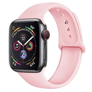 Силіконовий ремінець Watch Silicone для Apple Watch 38|40|41|42 (10 series) mm Light Pink