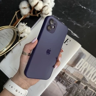 Чохол скляний матовий з захистом камери Matte AG-Glass для iPhone 11 Purple