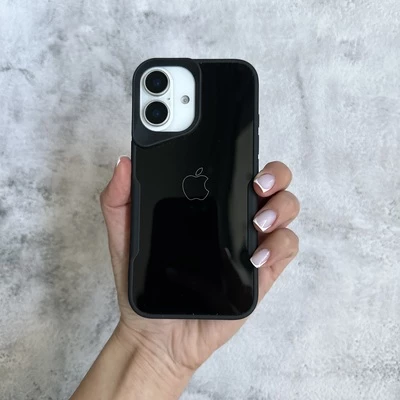 Чохол з акриловою кришкою яка імітує скло Loft Glossy для iPhone 11 Black