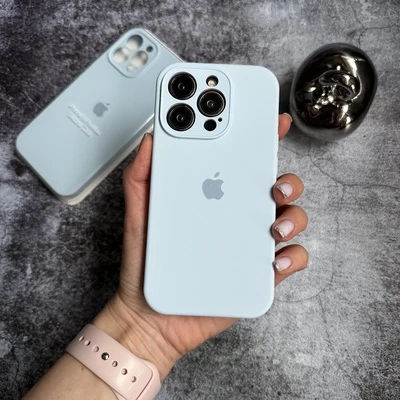 Чохол Silicone Case FULL 360 для iPhone 15 Mist Blue