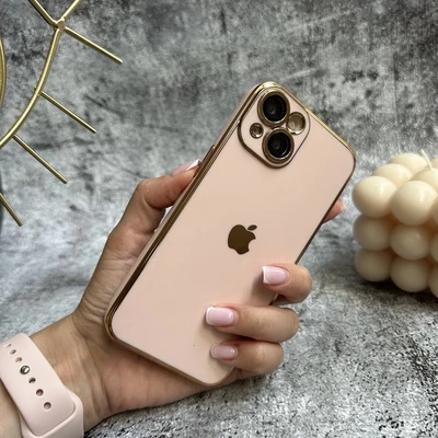 Чохол глянцевий силікон Full Glossiness Case для iPhone 12 Pro Pink Sand