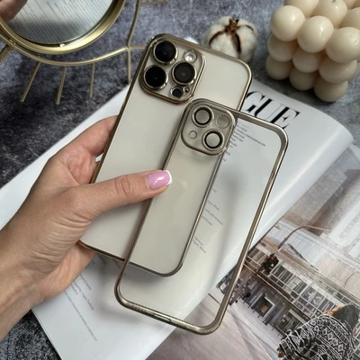 Чохол прозорий силікон Dream ultra camera для iPhone 13 Pro Max Gold