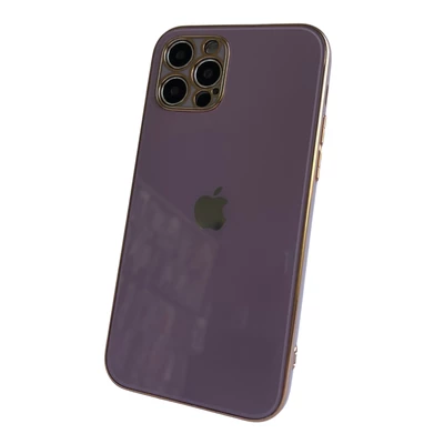 Чохол скляний glass case Lux для iPhone 12 Pro Maroon